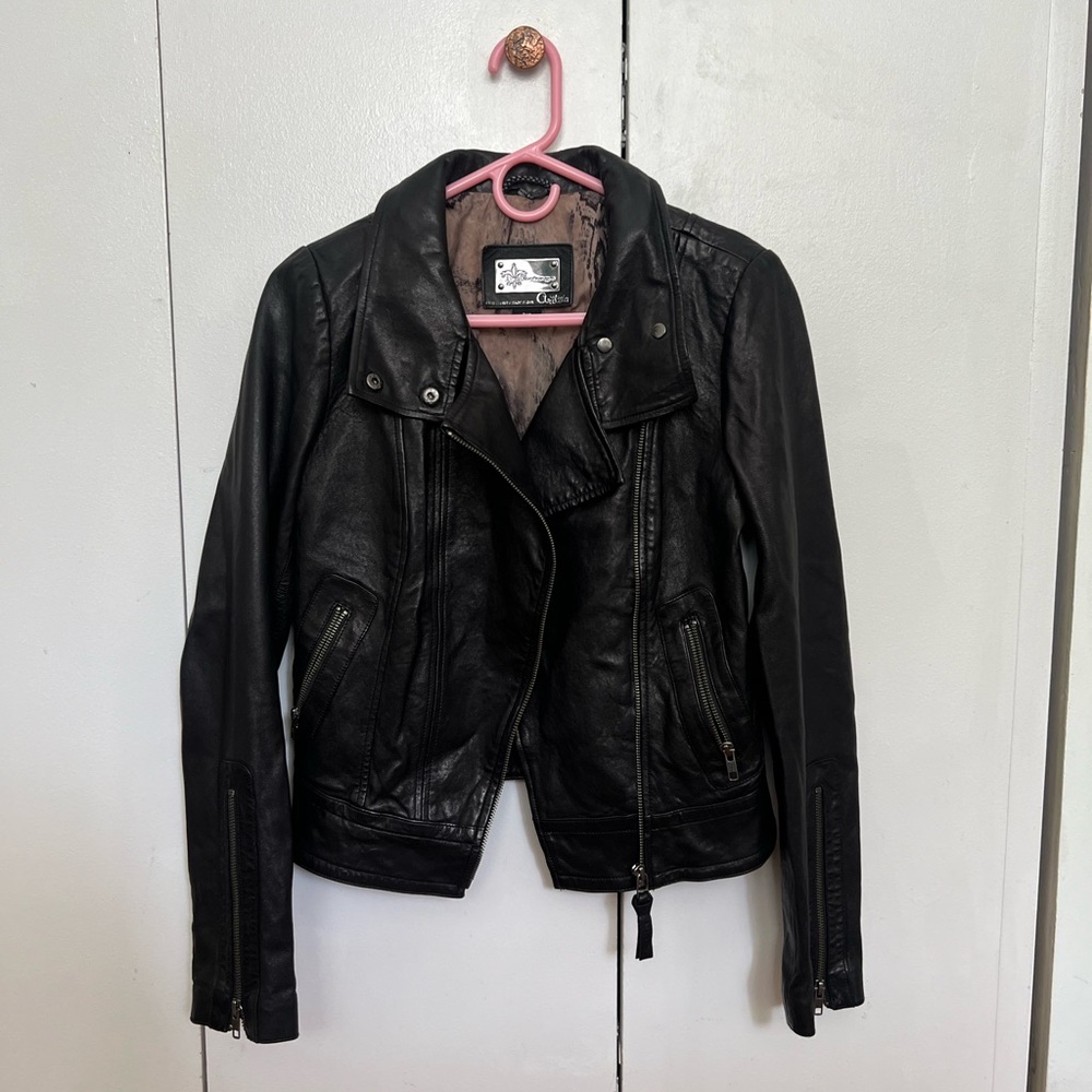 Mackage Leather Classic Black Jacket